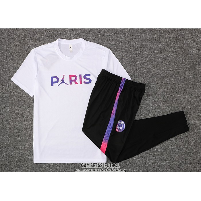 Chandal del Paris Saint-Germain Jordan Manga Corta 2021/2022 Blanco